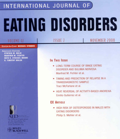 Portada de International Journal of Eating Disorders